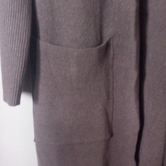 Mystree Gray Knit Long Cardigan Size Small - Picture 5 of 9